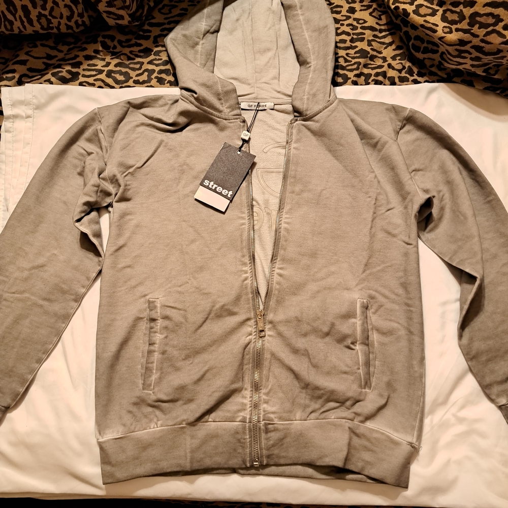 Gianfranco Ferre Gray Zip-Up Hoodie